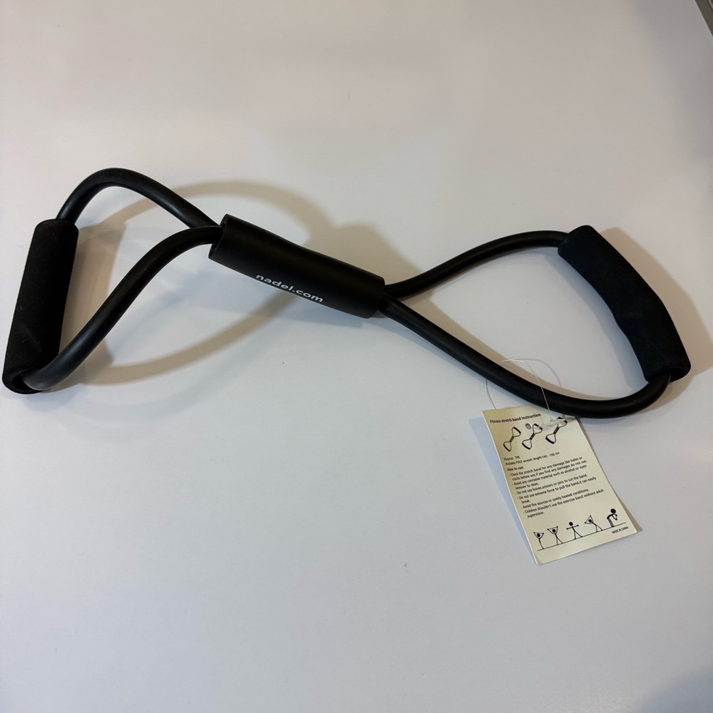 Black Resistance Band with Handles